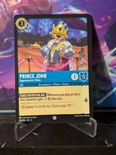 Disney Lorcana Shimmering Skies Prince John Opportunistic Briber 141/204 Non Foi