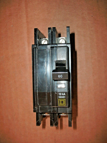 SQUARE D QOU260 60A 2 POLE 120/240 CIRCUIT BREAKER - 9 PCS AVAILABLE