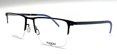 FLEXON BLACK - B2027 412 55/19/145 - NAVY BLUE NEW Authentic TITANIUM EYEGLASSES