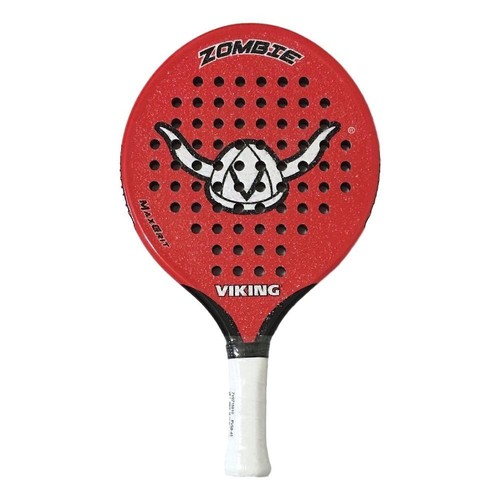 viking zombie junior platform tennis paddle red/black
