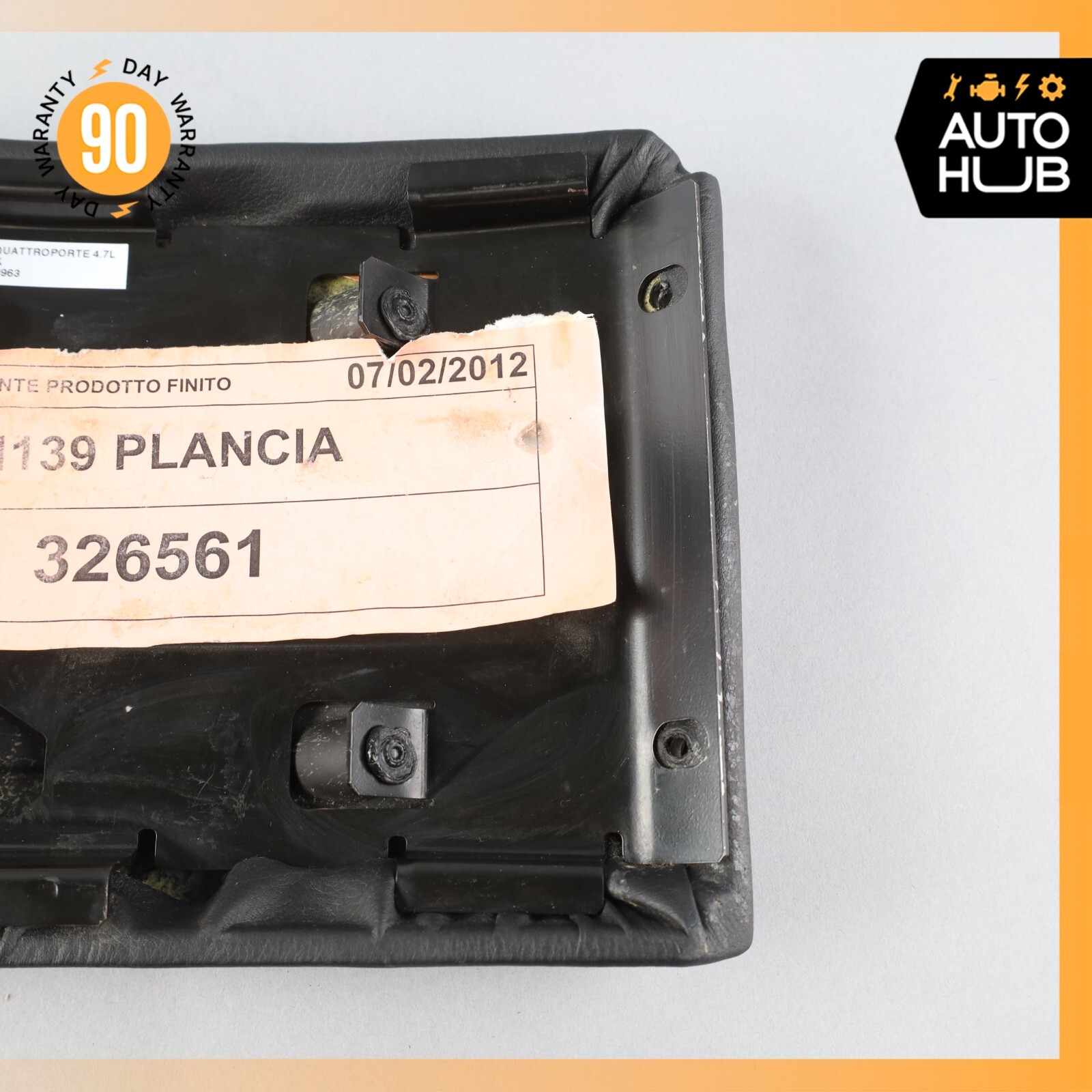 03-13 Maserati Quattroporte M139 Left Side Knee Panel Fuse Box Cover Black OEM