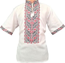Ukrainian embroidered shirt for man, sorochka, vyshyvanka of cotton, all sizes