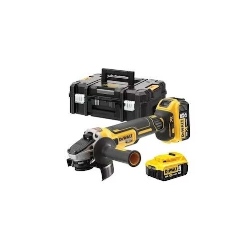 SMERIGLIATRICE 125mm DeWALT DCG405P2-QW BRUSHLESS con Kit Energia 5Ah e Valigia - Foto 4 di 4