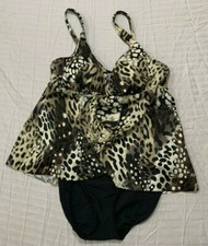 CROFT BARROW WOMENS SWIMSUIT ONE PIECE SIZE 14