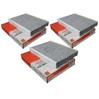 3X Mahle Knecht Filter Innenraumluft Pollenfilter Innenraumfilter Lak 811