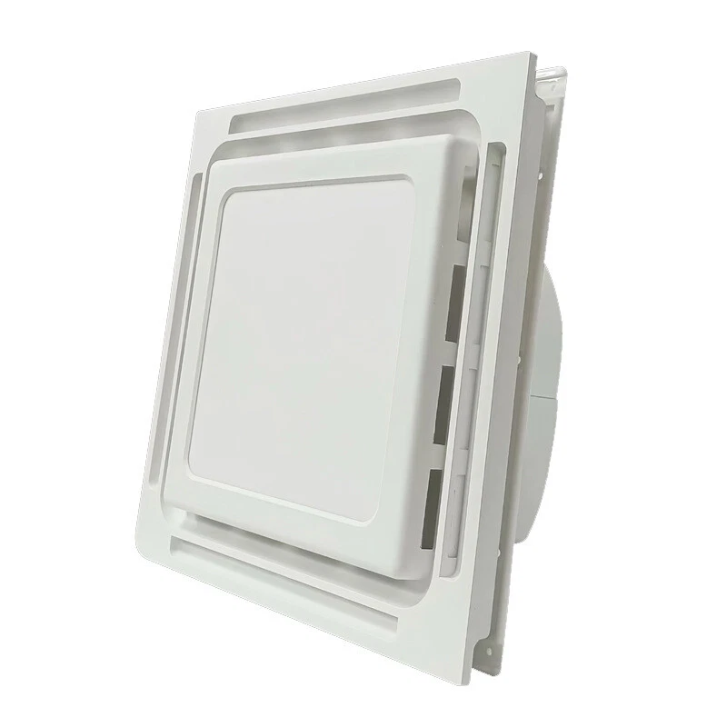 Ventilador de escape de baño de 12" con luz LED montaje en techo ultra silencioso 1,5 tonos Foto 3 de 4