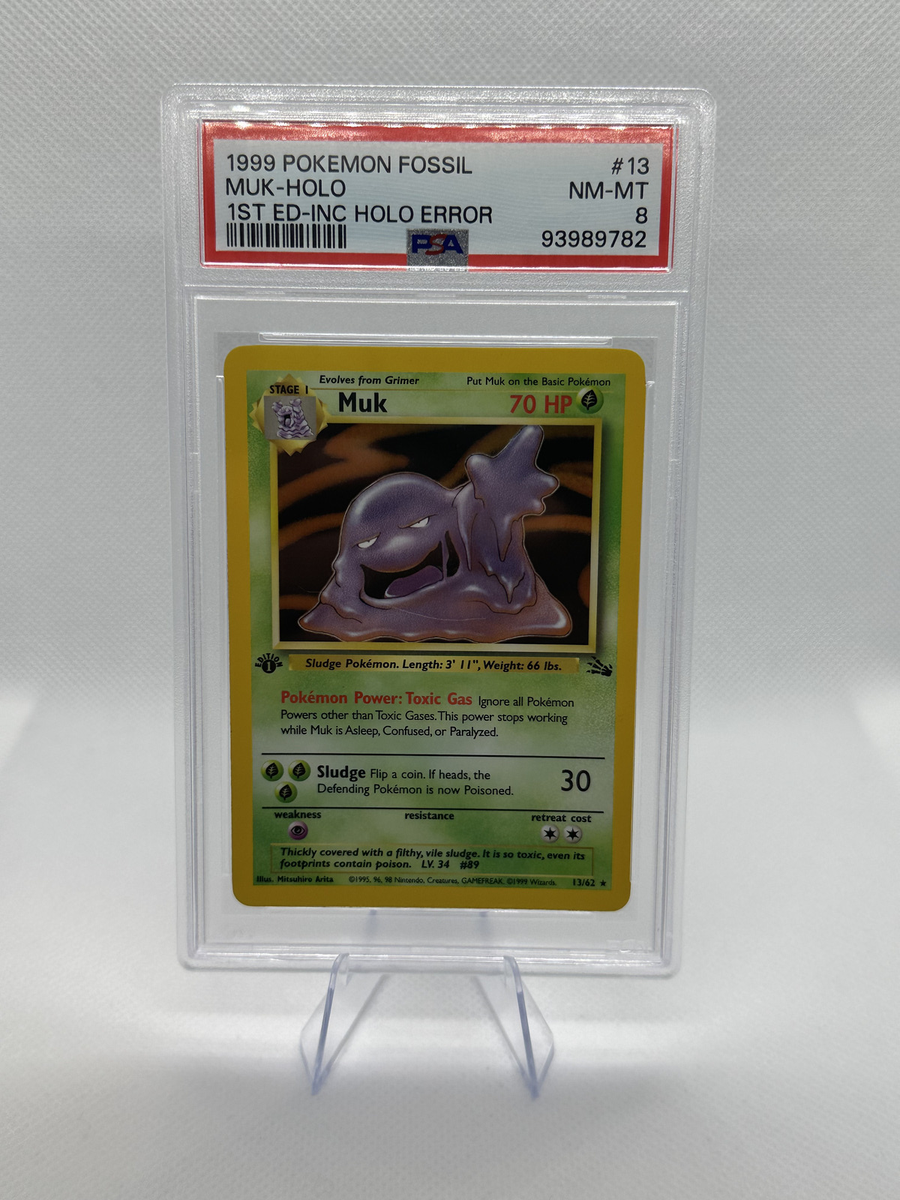 muk pokemon card value Muk #28/62 Fossil MP – Ready Mark Cards main image 1