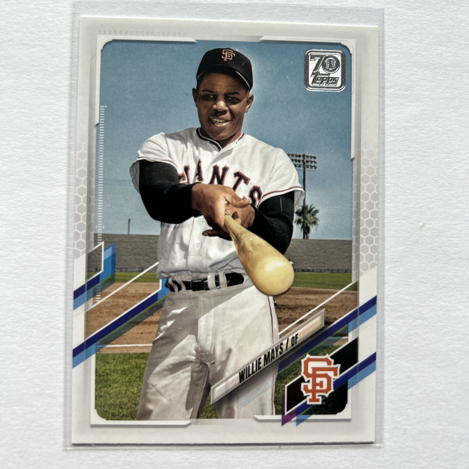 2021 Topps #616 SP WILLIE MAYS Photo Image Legend Variation Short Print Giants