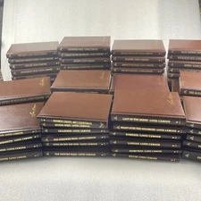 83 Louis L'Amour Collection lot beautiful Leatherette Gold Gilded Bantam 1990s