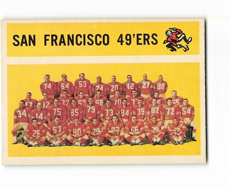 San Francisco 49ers #122 1960 Topps card