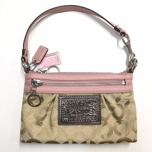 pink and gold purse