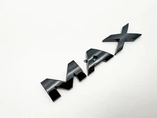 Gloss Black Max Overlay Letters Emblem