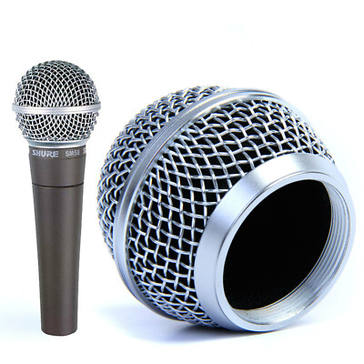 Ersatz Netz Mikrofon Kopf Kugel Grill für Shure SM58, AKG, Sennheiser etc.