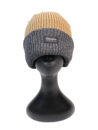 Thinsulate Knitted Thermal Beanie in Black, Brown, Grey, Mustard, Navy, Red - Picture 16 of 19