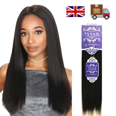 Uk 100 Premium 7star Siky Yaki Human Hair Extension Weave In All