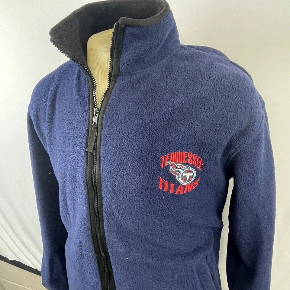 Chaqueta polar con cremallera Iron Knight Athletics para hombre azul Tennessee Titans mediana Foto 3 de 4
