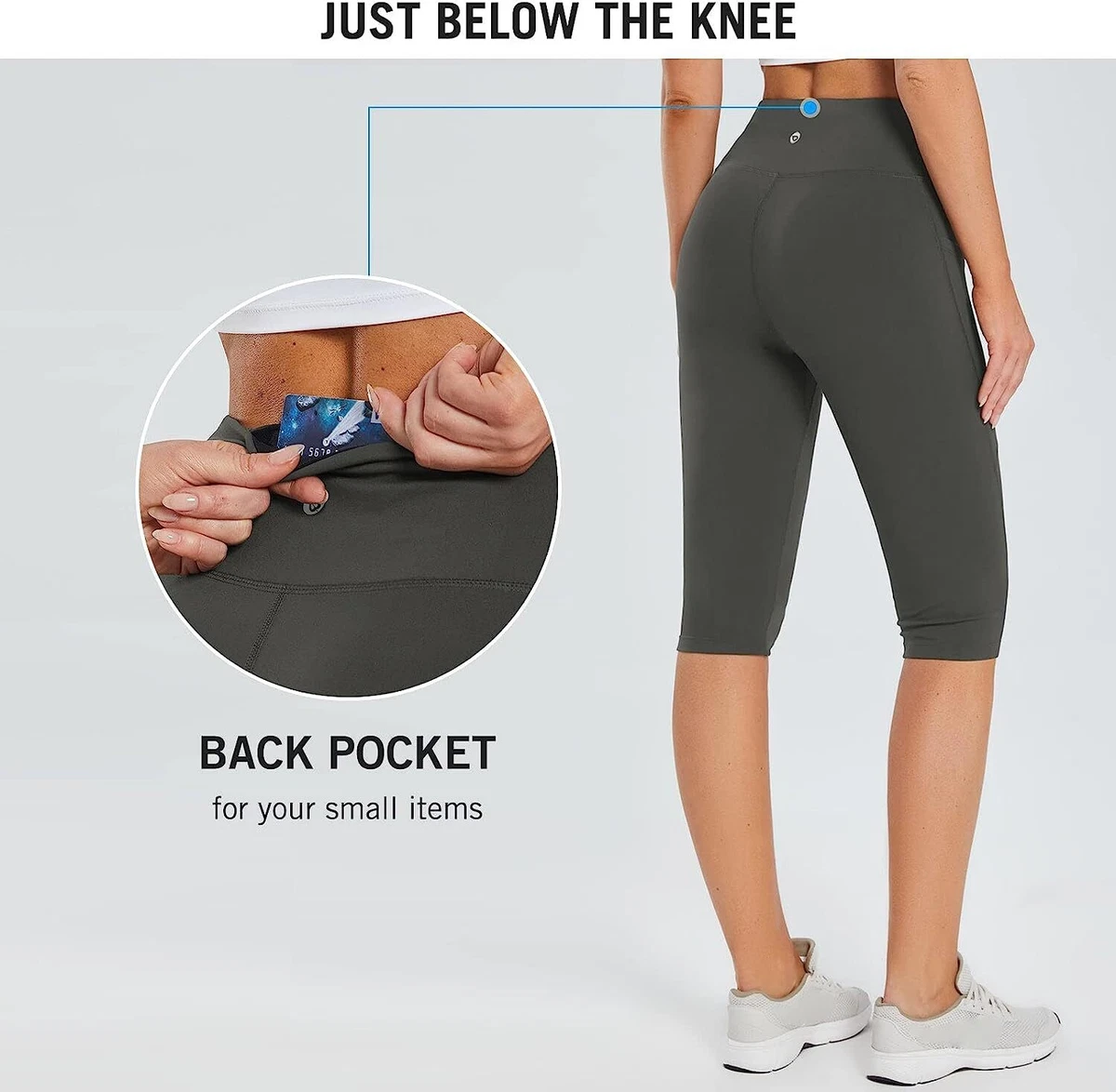 Leggings just below clearance knee