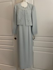 Mother Of The Bride Gown Size 12 Dusty Blue