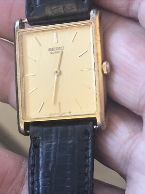 Vintage Seiko Tank Watch NEW BATTERY | eBay