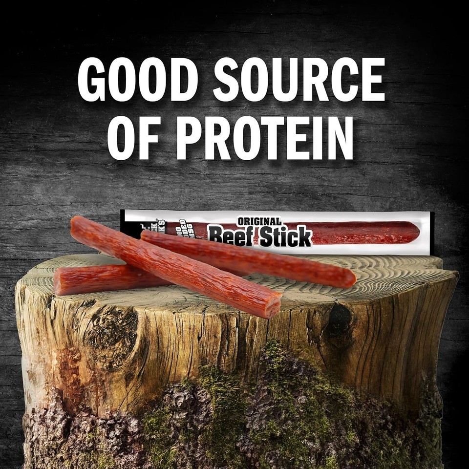 Jack Link's Beef Sticks, Original Protein Snack, Meat Stick with 6g