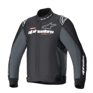 Alpinestars Monza-Sport Motorcycle Jacket Ce Mens Black Tar Grey