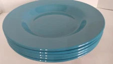 Lot of 5 Steelite International England Blue Pasta/ Dinner Plates