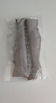 Integrity Nu Face Baby Blue Imogen Lennox Gray Jeweled Knee-High Boots