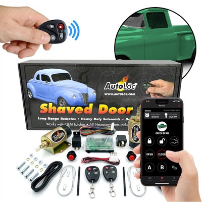 4 Function 50 Lbs Remote Shaved Door Popper Kit AutoLoc AUTSVPRO54 hot rod