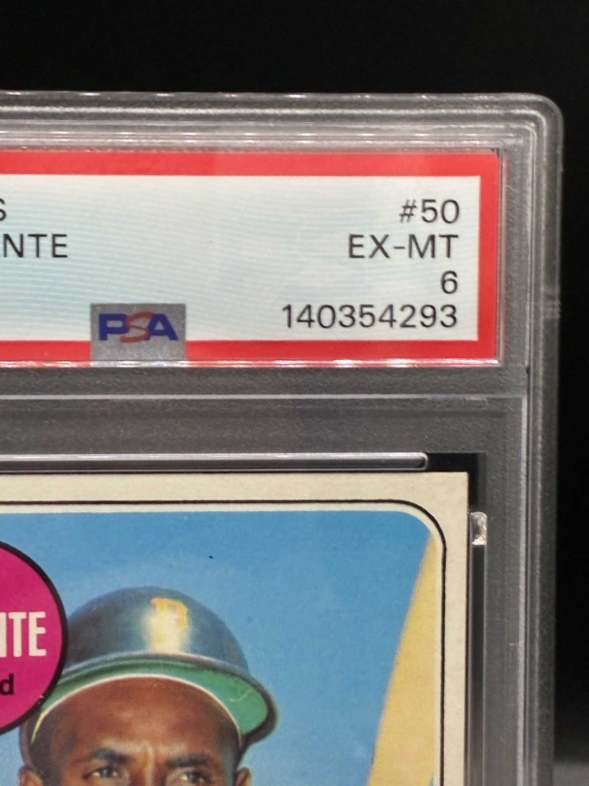 1969 Topps #50 Roberto Bob Clemente PSA 6 HOF PIRATES view 2