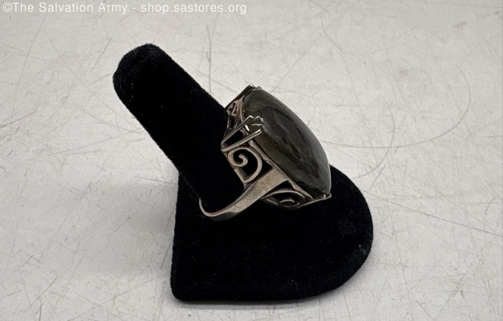 925 Sterling Silver Large Rectangular Labradorite… - image 3