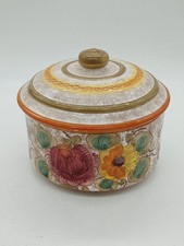 Biscottiera Ceramica Deruta Numerata Dipinta A Mano