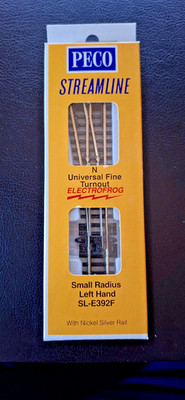 PECO STREAMLINE SL-E392F, Electrofrog, kleiner Radius, Abzweig links, OVP