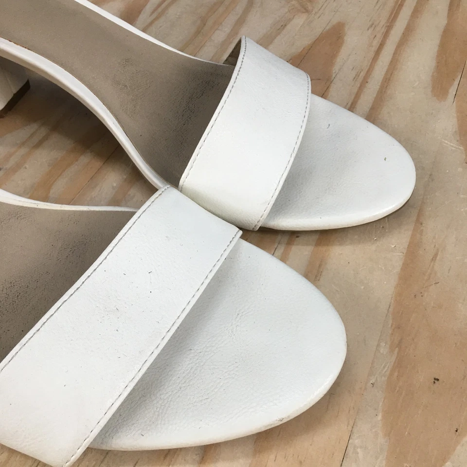 White Mountain Sandals Womens 11 M Ermaline Ankle Strap White Open Toe W24644Z - Image 3 of 4