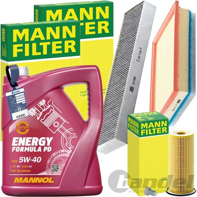 MANN INSPEKTIONSPAKET+5L MANNOL 5W-40 MOTORÖL passend für FORD GALAXY WGR 1.9TDI