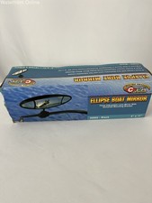 Cipa Ellipse Boat Mirror 4"x11" Three Adjustable Lens Mirror with Bracket