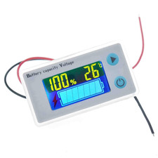 Battery Tester, 10-100V Digital Battery Remaining Capacity Percentage Level Volt