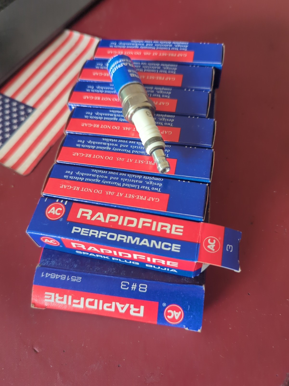 Box Of 8 - ACDelco RapidFire #3 Genuine GM 25164641 Spark Plug