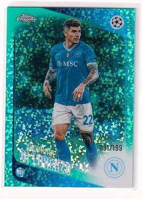 2025-26 Topps Chrome UEFA Competitions #77 Giovanni Di Lorenzo Aqua #/199