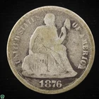 1876-S Liberty Seated Dime - Good Details