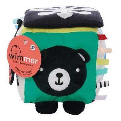 Manhattan Toys Wimmer Discovery Cube Plush Rattle Activity Toy