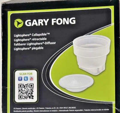 Gary Fong Lightsphere Collapsible dIffusor Speed Mount - White