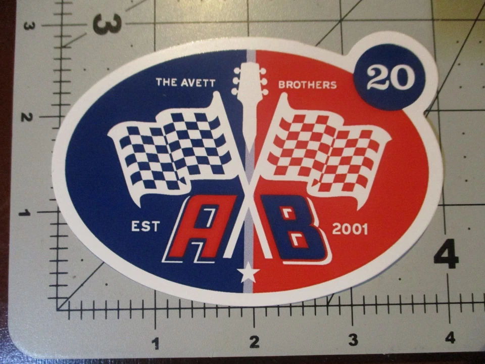 AVETT BROTHERS Charlotte Motor Speedway 2020 8-29-20 flag STICKER tour cd lp Z
