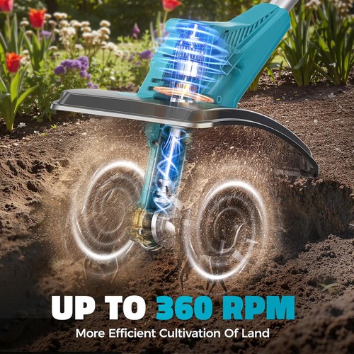 Akku Bodenfräse Grubber kompatibel mit Makita 18V: Bodenfräse für Gartenarbeit 360 - Bild 3 von 8