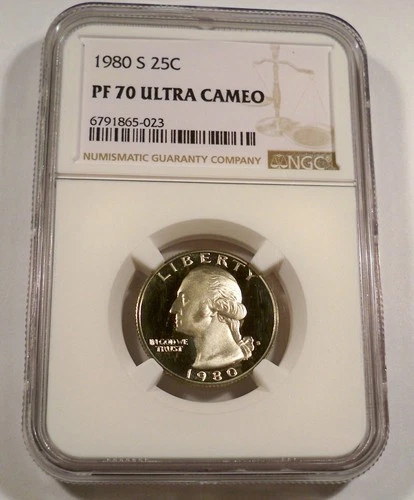 1980-S Washington Quarter Proof — photo from the most recent tracked eBay sale