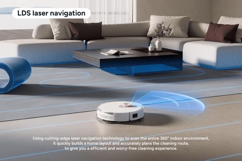Xiaomi S20+ Robot Vacuum and Mop Cleaner with Charging Dock, White, Robot - Picture 2 of 10