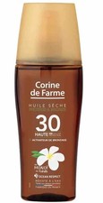 Huile sèche BIO SPF 30 activateur bronzage visage corps Corine de Farme 150ml
