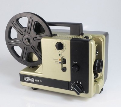 EUMIG 614 D Normal 8 + Super 8 FILMPROJEKTOR MIT LEERSPULE