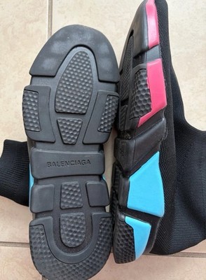 Sneakers Speed Trainer 2.0 Black Pink Blue Women's Size 10 Pre-Owned  No Box