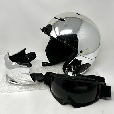 RUROC RG1-DX Helmet (Chrome Mirror) Goggles, Mask, ShockPods
