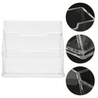  Business Card Display Stand Organizer Clear Desktop Holder Cards